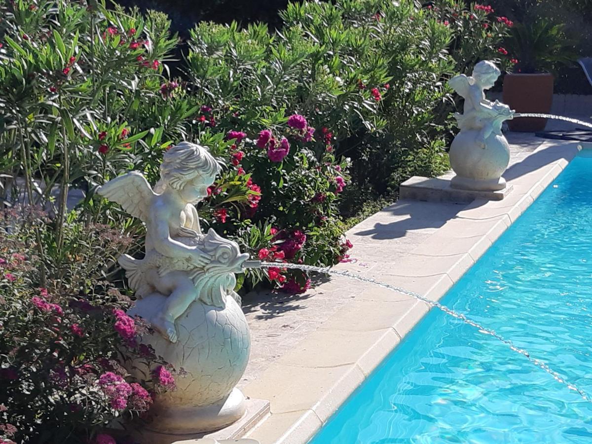 Les Chambres Manon - Piscine, Spa, Tennis Belcodene Eksteriør billede